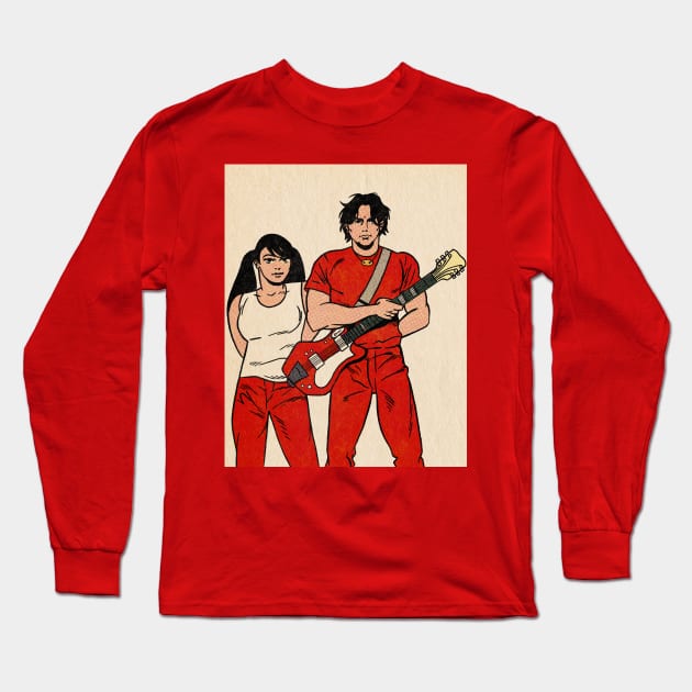 THE WHITE STRIPES Long Sleeve T-Shirt by Defsnotadumb